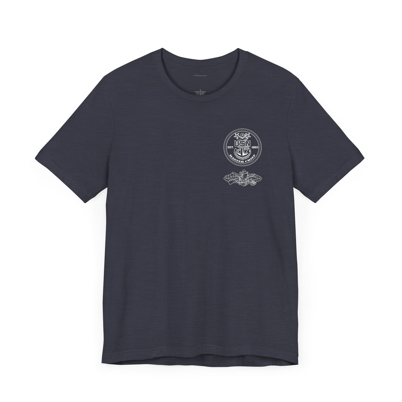 Navy Master Chief Seabee Qualification T-Shirt - Black & White Collection