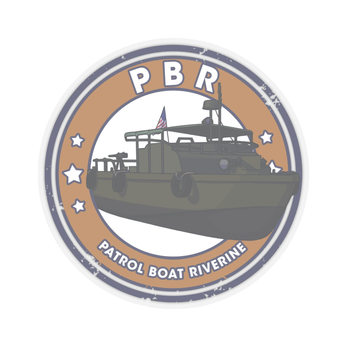 Navy PBR Sticker