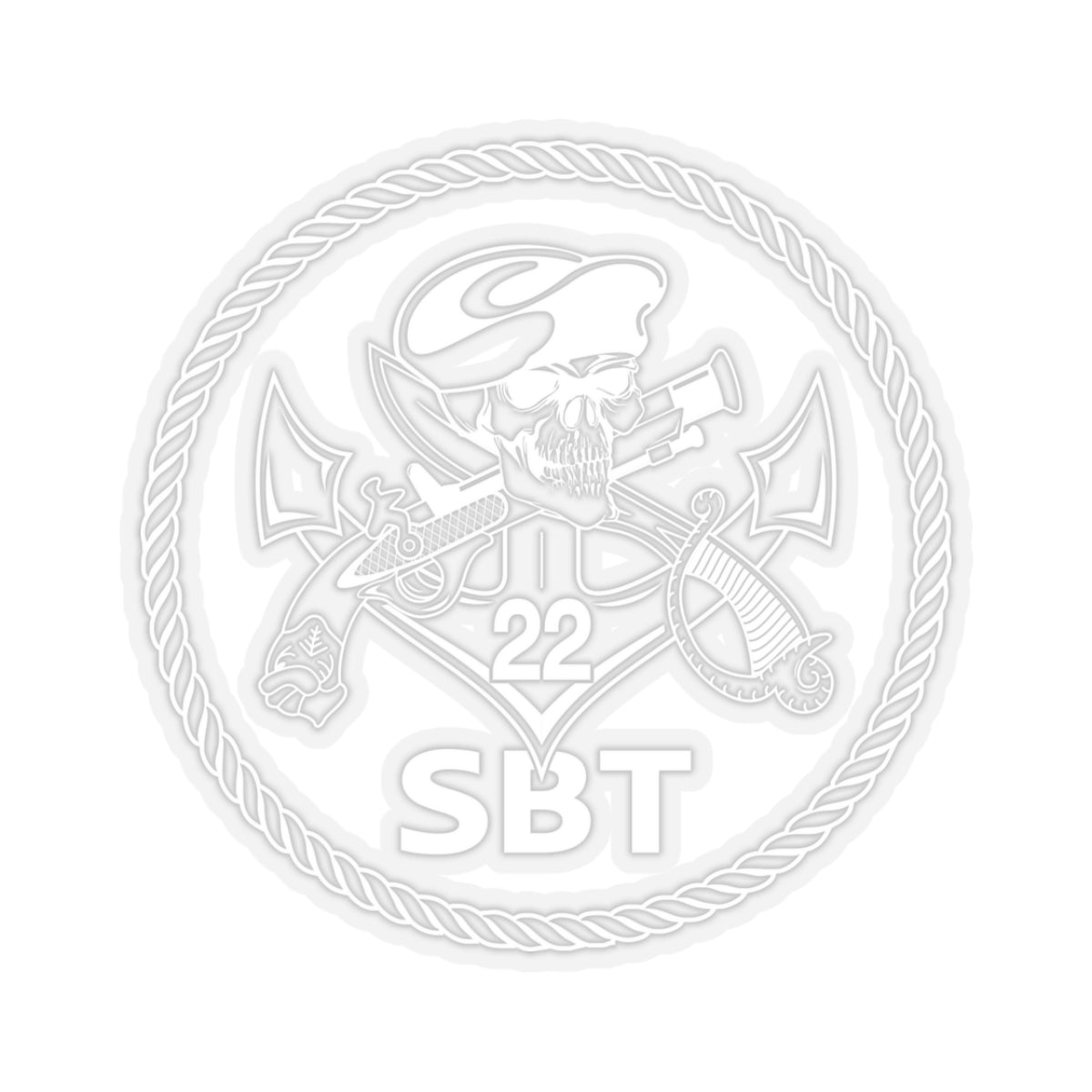 SBT 22 v2 Sticker (White)