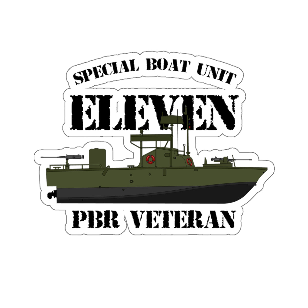 Navy PBR Sticker SBU 11 (Color)