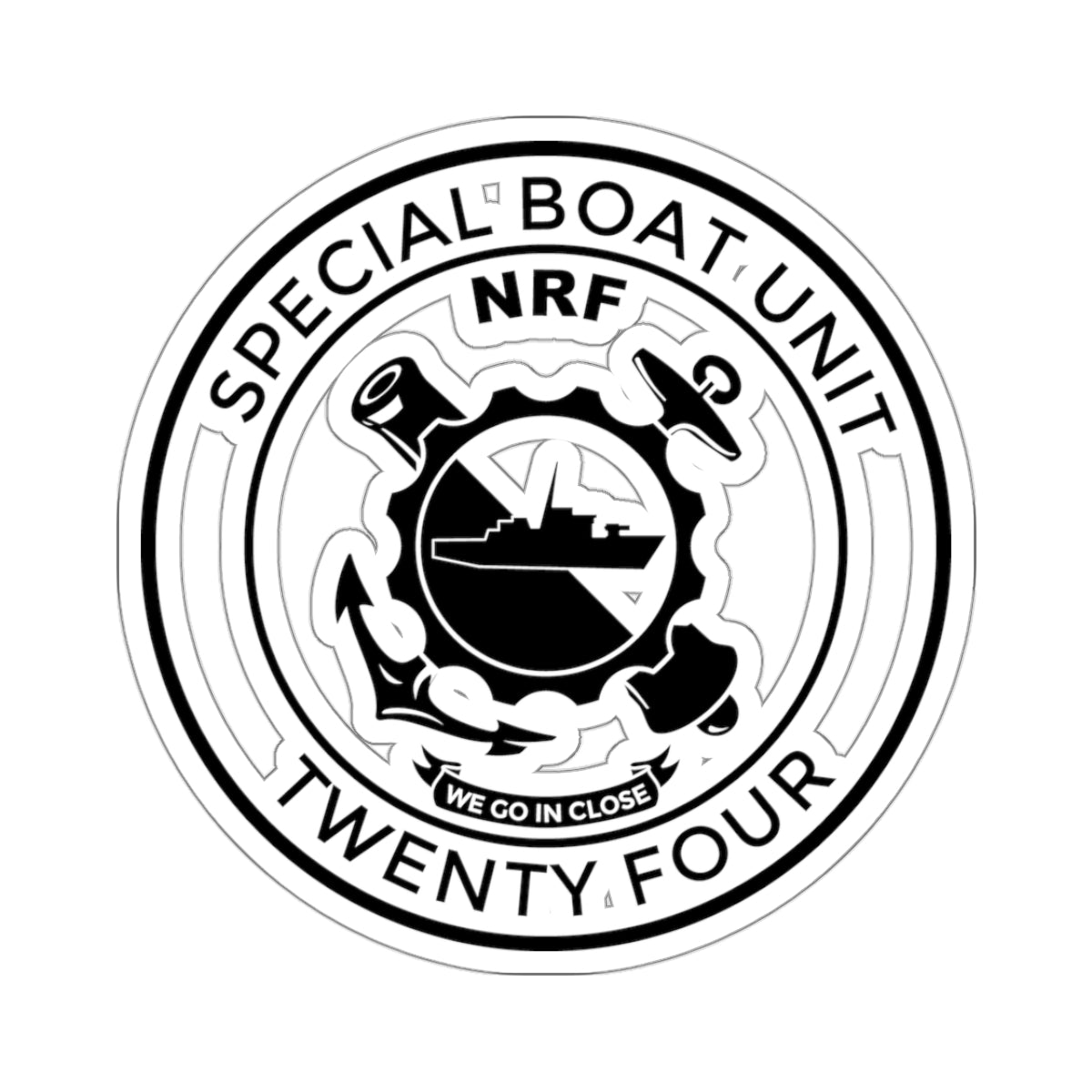 SBU 24 Sticker (Black)