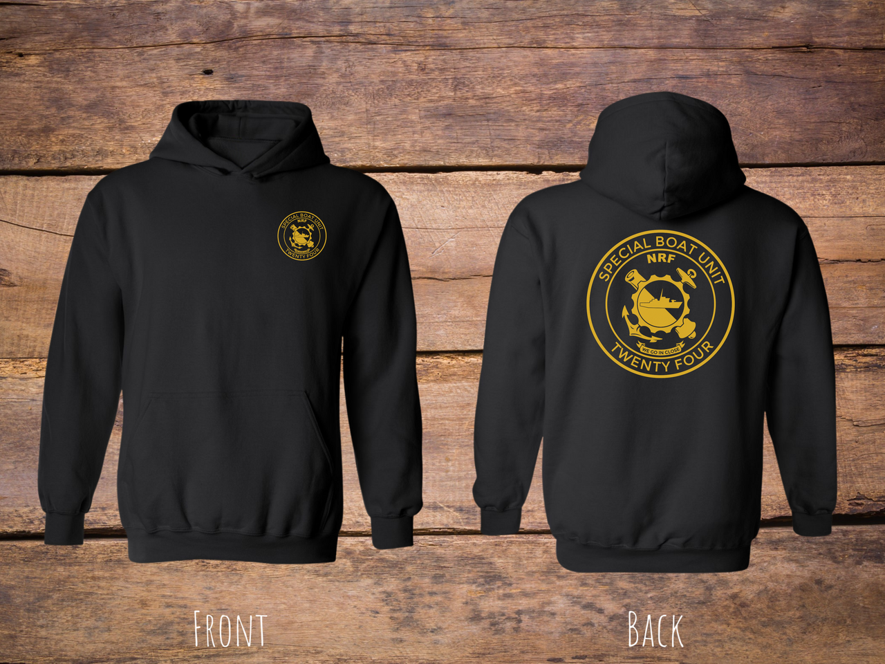 Special Boat Unit 24 - SBU24 Hoodie (Gold)