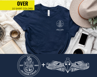 Thumbnail for Navy Senior Chief Surface Warfare Specialist Qualification T-Shirt - Black & White Collection