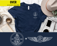 Thumbnail for Navy Senior Chief Aircrew Qualification T-Shirt - Black & White Collection