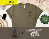 Thumbnail for Navy Chief SEAL T-Shirt - Black & White Collection