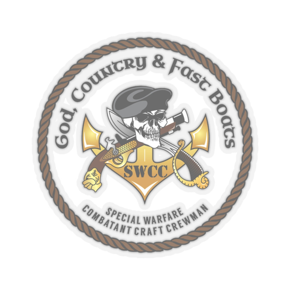 God Country & Fast Boats Sticker