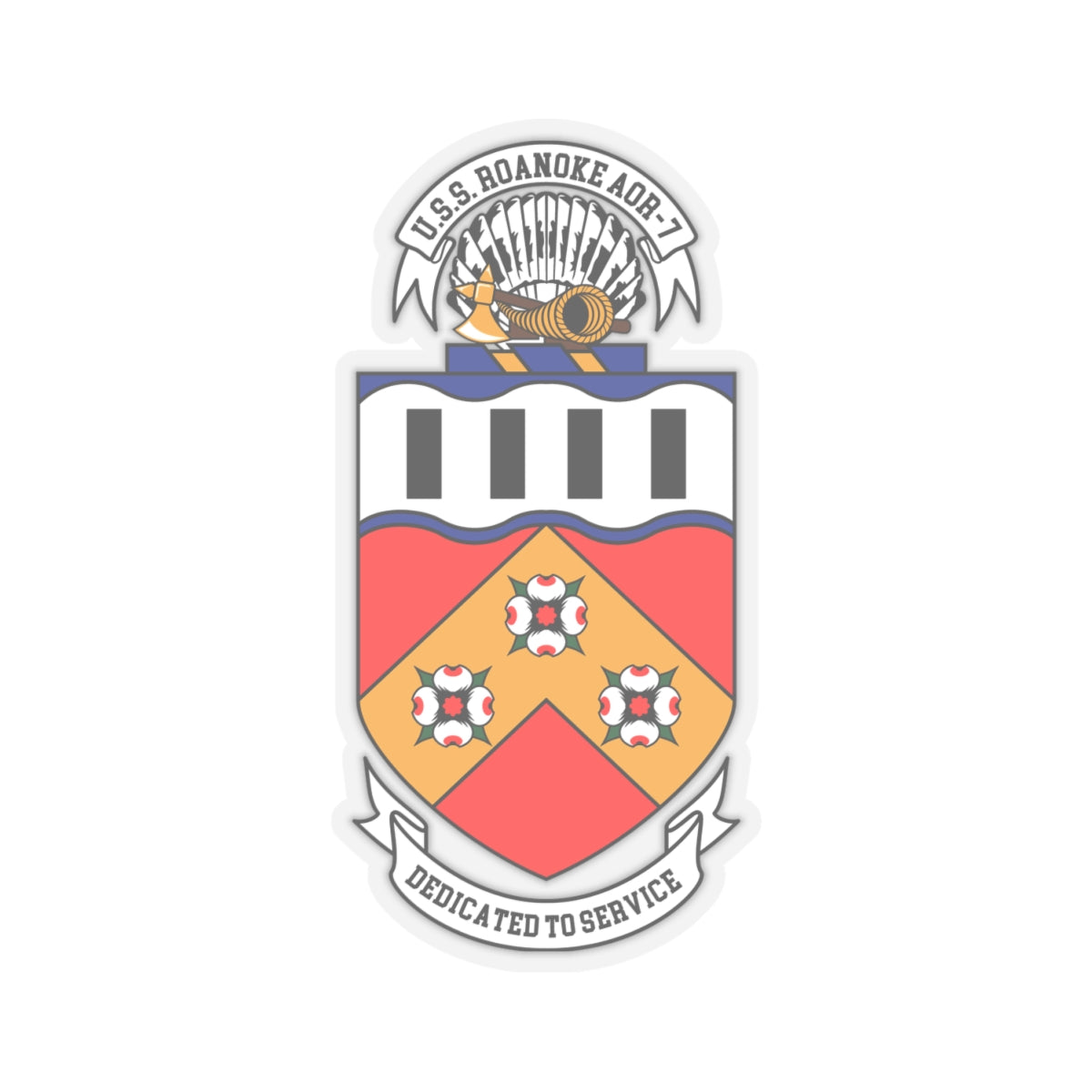 Roanoke Crest Sticker